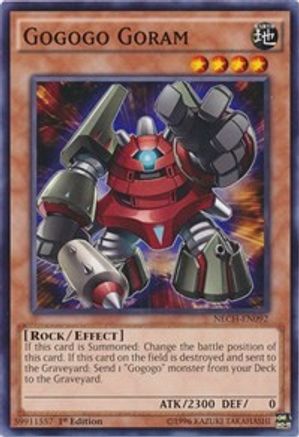 Gogogo Goram (NECH-EN092) - The New Challengers 1st Edition - Premium Yugioh Single from Konami - Just $0.25! Shop now at Game Crave Tournament Store