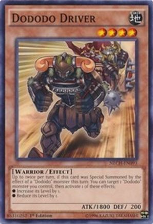 Dododo Driver (NECH-EN093) - The New Challengers Unlimited - Premium Yugioh Single from Konami - Just $0.25! Shop now at Game Crave Tournament Store
