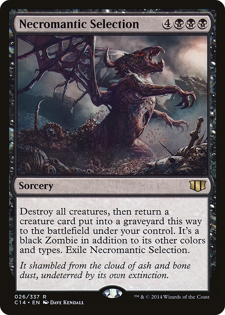 Necromantic Selection (C14-026) - Commander 2014 - Premium MTG Single from Wizards of the Coast - Just $0.08! Shop now at Game Crave Tournament Store