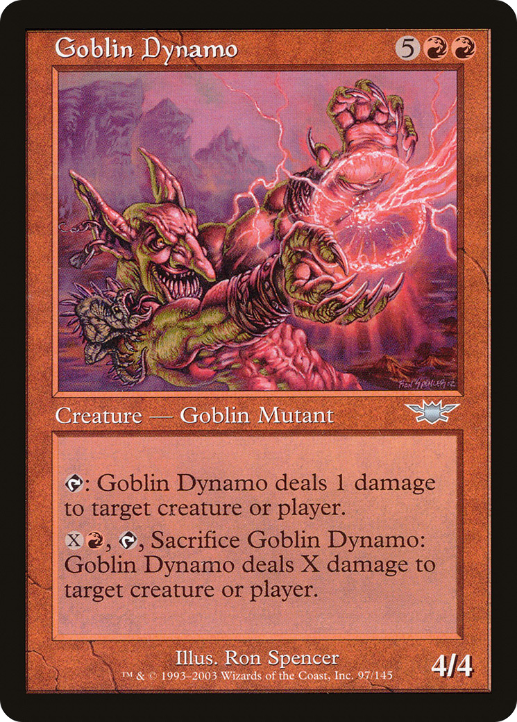 Goblin Dynamo (LGN-097) - Legions Foil - Premium MTG Single from Wizards of the Coast - Just $0.17! Shop now at Game Crave Tournament Store