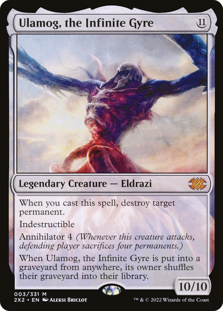 Ulamog, the Infinite Gyre (2X2-003) - Double Masters 2022 Foil - Premium MTG Single from Wizards of the Coast - Just $10.38! Shop now at Game Crave Tournament Store