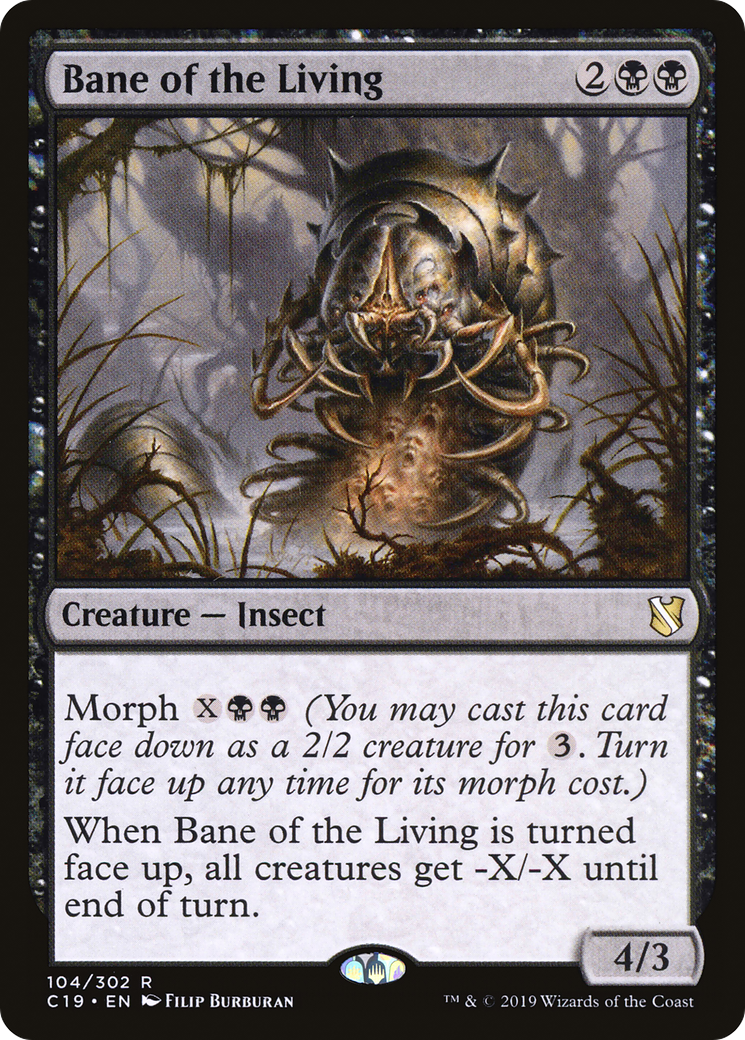 Bane of the Living (C19-104) - Commander 2019 - Premium MTG Single from Wizards of the Coast - Just $0.08! Shop now at Game Crave Tournament Store