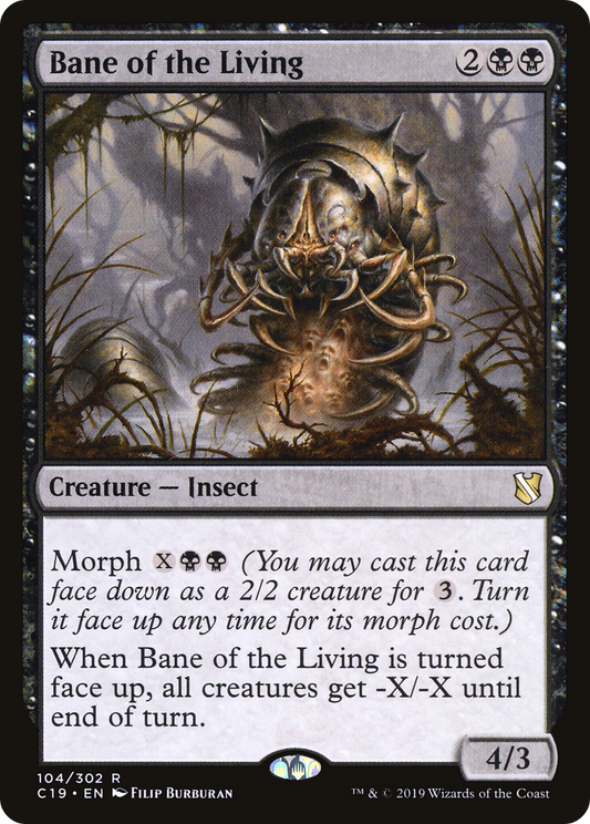 Bane of the Living (C19-104) - Commander 2019 - Premium MTG Single from Wizards of the Coast - Just $0.08! Shop now at Game Crave Tournament Store