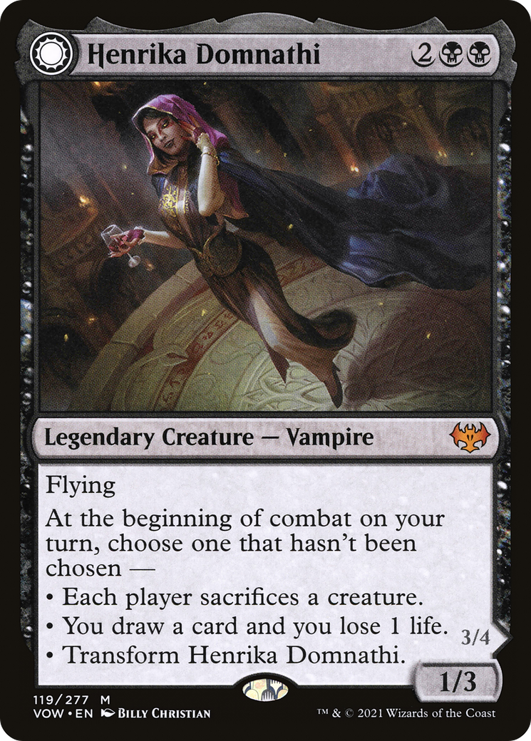 Henrika Domnathi // Henrika, Infernal Seer (VOW-119) - Innistrad: Crimson Vow: (Double Faced Transform) - Premium MTG Single from Wizards of the Coast - Just $0.23! Shop now at Game Crave Tournament Store
