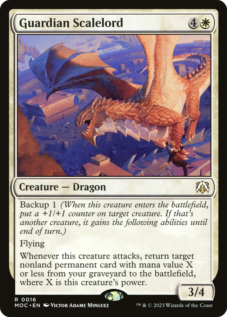 Guardian Scalelord (MOC-016) - March of the Machine Commander - Premium MTG Single from Wizards of the Coast - Just $2.26! Shop now at Game Crave Tournament Store