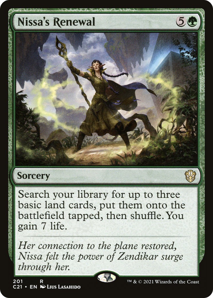 Nissa's Renewal (C21-201) - Commander 2021 - Premium MTG Single from Wizards of the Coast - Just $0.08! Shop now at Game Crave Tournament Store