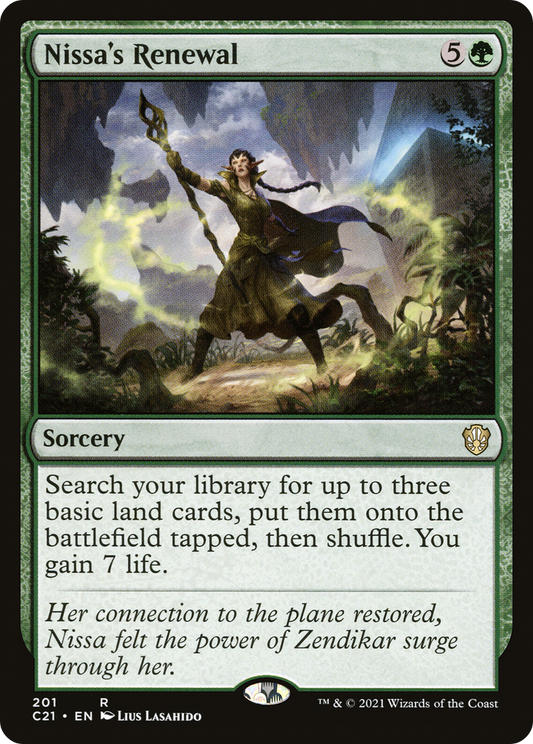 Nissa's Renewal (C21-201) - Commander 2021 - Premium MTG Single from Wizards of the Coast - Just $0.08! Shop now at Game Crave Tournament Store