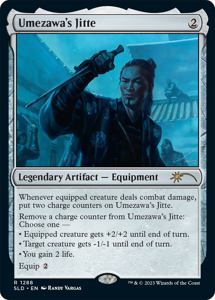 Umezawa's Jitte (SLD-1288) - Secret Lair Drop Foil - Premium MTG Single from Wizards of the Coast - Just $8.22! Shop now at Game Crave Tournament Store