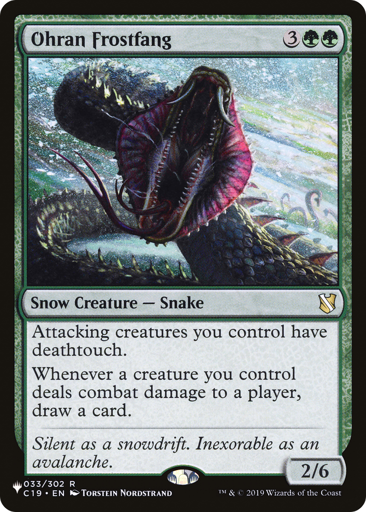 Ohran Frostfang (PLIST-329) - The List - Premium MTG Single from Wizards of the Coast - Just $1.26! Shop now at Game Crave Tournament Store