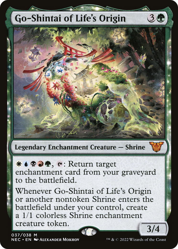 Go-Shintai of Life's Origin (NEC-037) - Neon Dynasty Commander Foil - Premium MTG Single from Wizards of the Coast - Just $9.44! Shop now at Game Crave Tournament Store