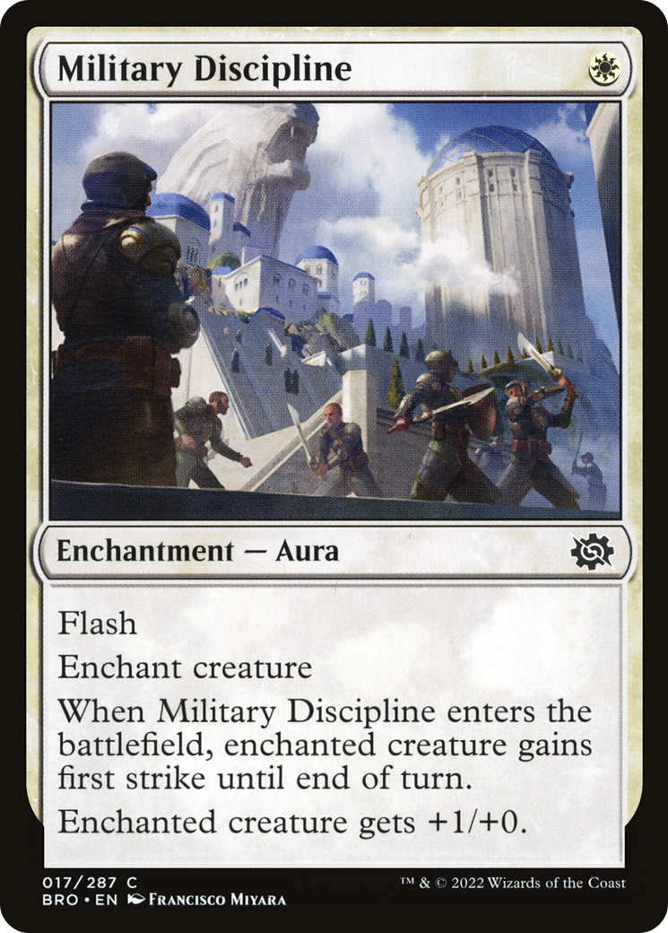 Military Discipline (BRO-017) - The Brothers' War - Premium MTG Single from Wizards of the Coast - Just $0.25! Shop now at Game Crave Tournament Store