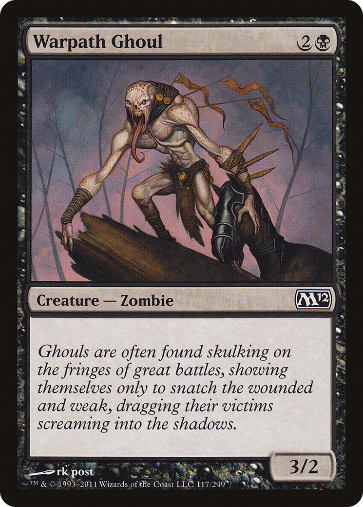 Warpath Ghoul (M12-117) - Magic 2012 Foil - Premium MTG Single from Wizards of the Coast - Just $0.08! Shop now at Game Crave Tournament Store