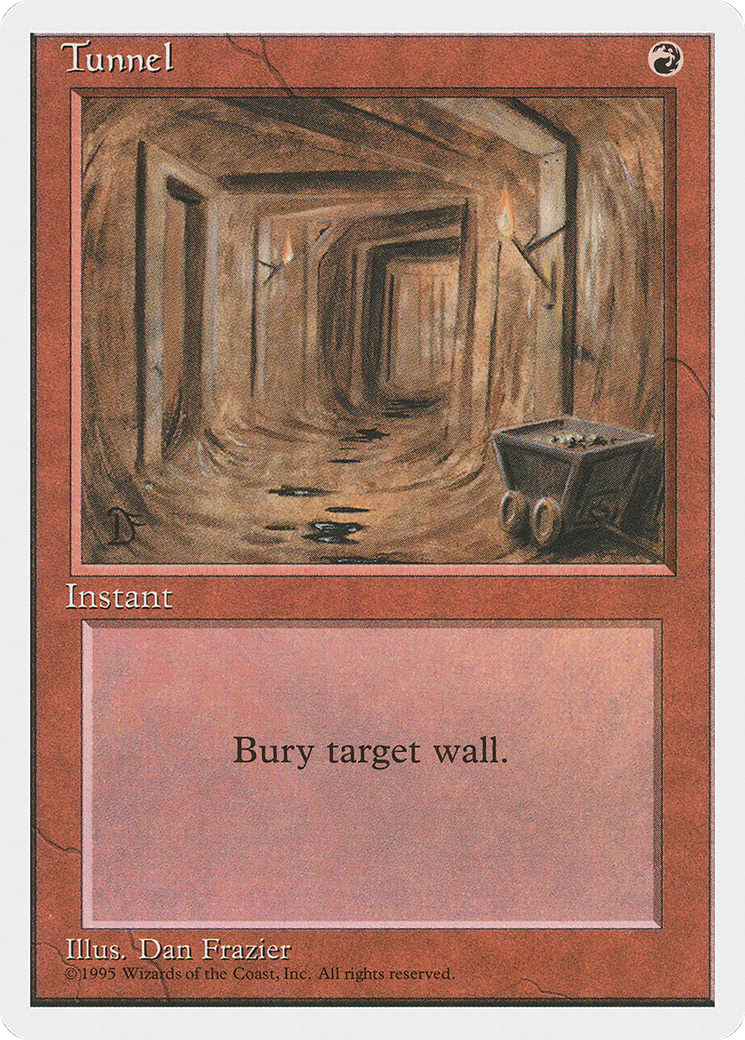 Tunnel (4ED-227) - Fourth Edition - Premium MTG Single from Wizards of the Coast - Just $0.08! Shop now at Game Crave Tournament Store