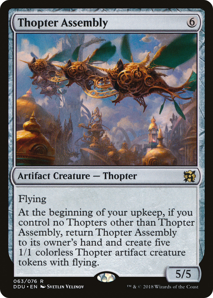 Thopter Assembly (DDU-063) - Duel Decks: Elves vs. Inventors - Premium MTG Single from Wizards of the Coast - Just $0.08! Shop now at Game Crave Tournament Store