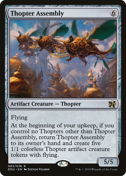 Thopter Assembly (DDU-063) - Duel Decks: Elves vs. Inventors - Premium MTG Single from Wizards of the Coast - Just $0.08! Shop now at Game Crave Tournament Store