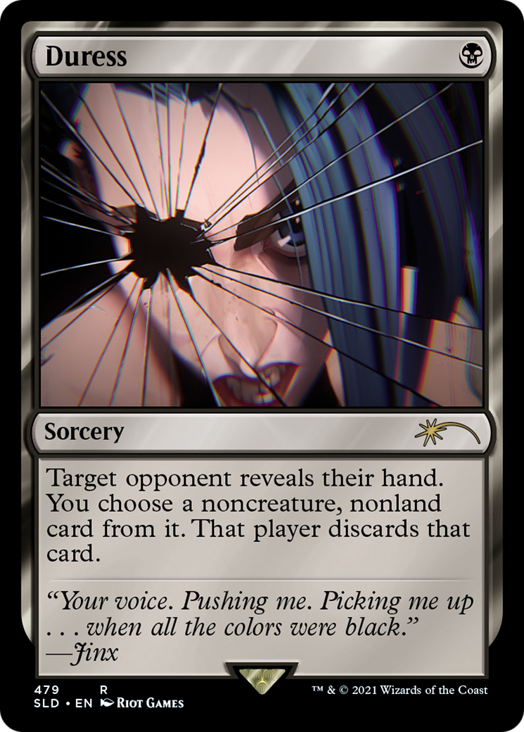 Duress (SLD-479) - Secret Lair Drop - Premium MTG Single from Wizards of the Coast - Just $1.78! Shop now at Game Crave Tournament Store