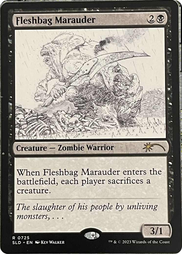 Fleshbag Marauder (SLD-725) - Secret Lair Drop Foil - Premium MTG Single from Wizards of the Coast - Just $2.48! Shop now at Game Crave Tournament Store