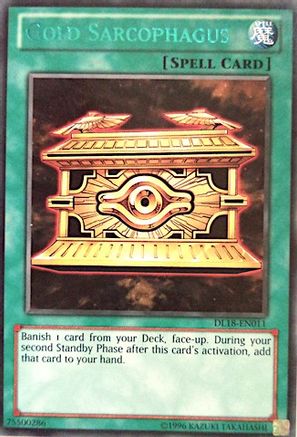 Gold Sarcophagus (Green) (DL18-EN011) - Duelist League Promo Unlimited - Premium Yugioh Single from Konami - Just $10.79! Shop now at Game Crave Tournament Store