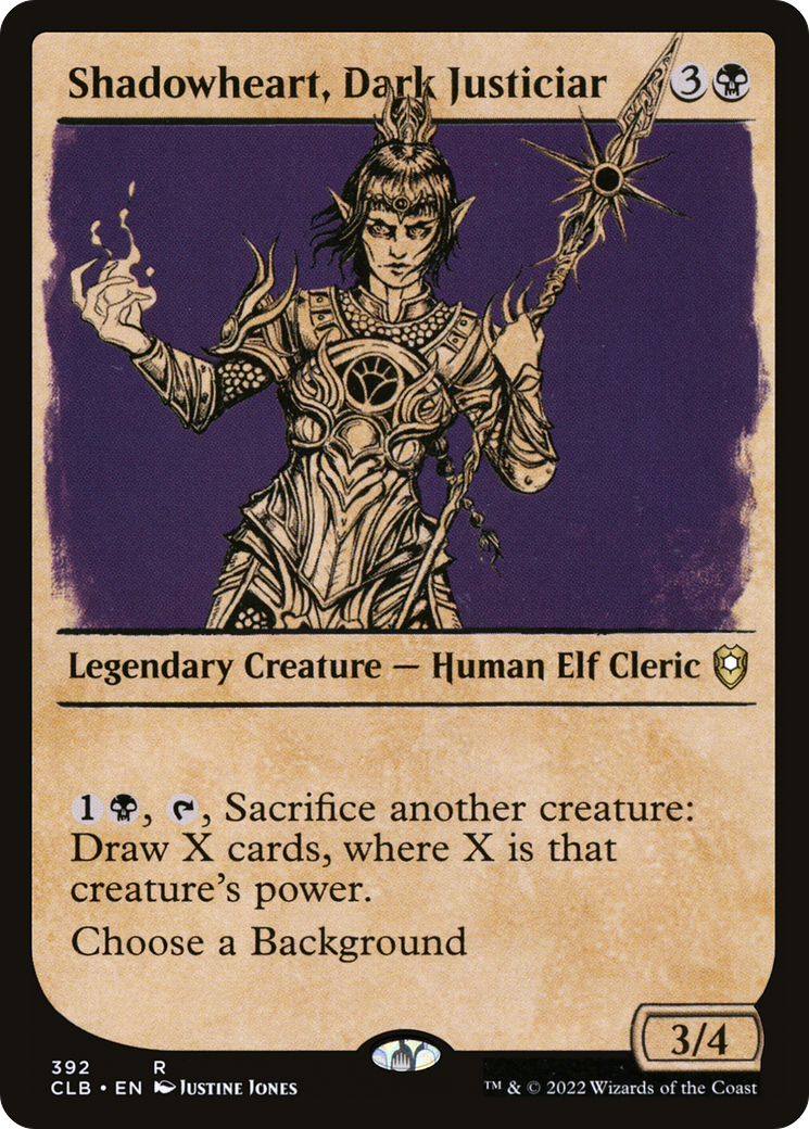 Shadowheart, Dark Justiciar (CLB-392) - Commander Legends: Battle for Baldur's Gate: (Showcase) - Premium MTG Single from Wizards of the Coast - Just $0.08! Shop now at Game Crave Tournament Store