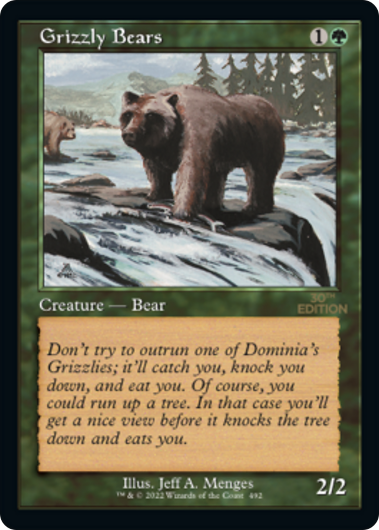 Grizzly Bears (30A-492) - 30th Anniversary Edition - Premium MTG Single from Wizards of the Coast - Just $12! Shop now at Game Crave Tournament Store