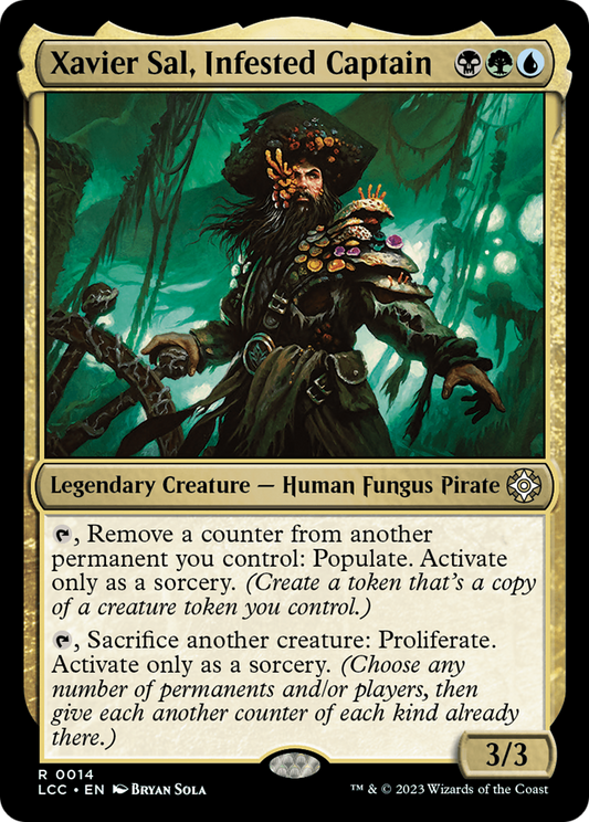 Xavier Sal, Infested Captain (LCC-014) - The Lost Caverns of Ixalan Commander Foil - Premium MTG Single from Wizards of the Coast - Just $0.32! Shop now at Game Crave Tournament Store