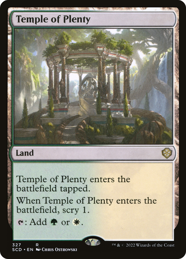 Temple of Plenty (SCD-327) - Starter Commander Decks - Premium MTG Single from Wizards of the Coast - Just $0.08! Shop now at Game Crave Tournament Store
