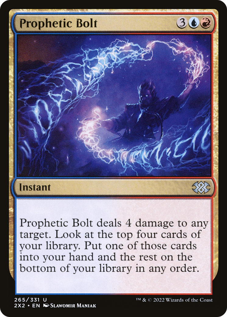 Prophetic Bolt (2X2-265) - Double Masters 2022 - Premium MTG Single from Wizards of the Coast - Just $0.08! Shop now at Game Crave Tournament Store