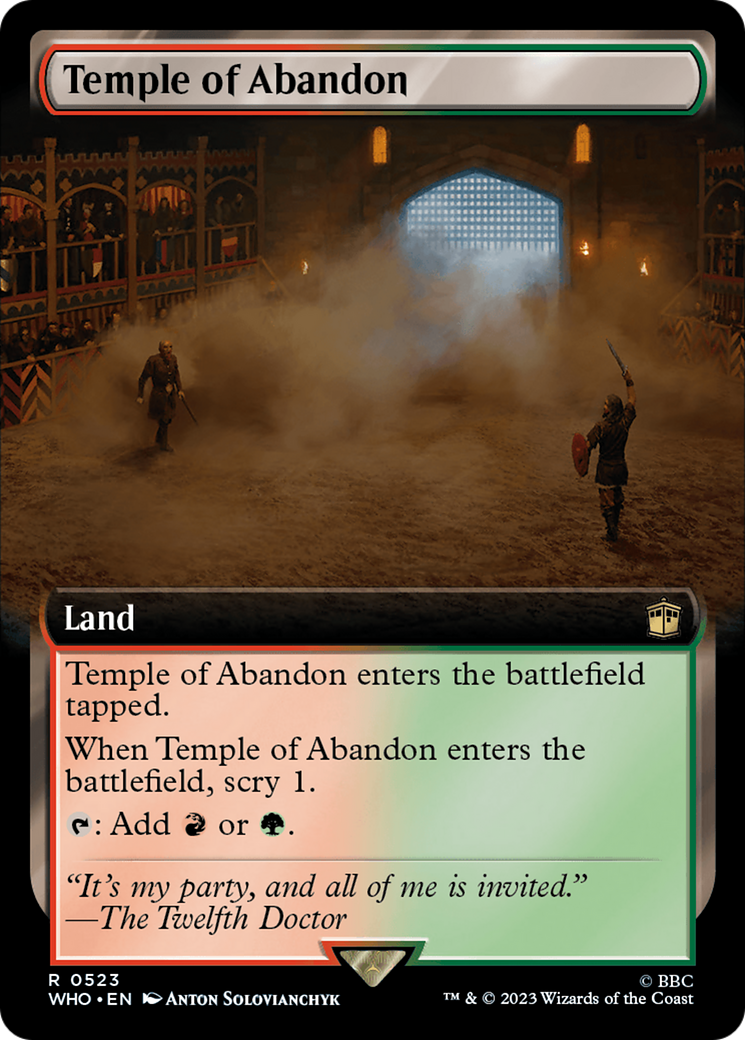 Temple of Abandon (WHO-523) - Doctor Who: (Extended Art) - Premium MTG Single from Wizards of the Coast - Just $0.08! Shop now at Game Crave Tournament Store