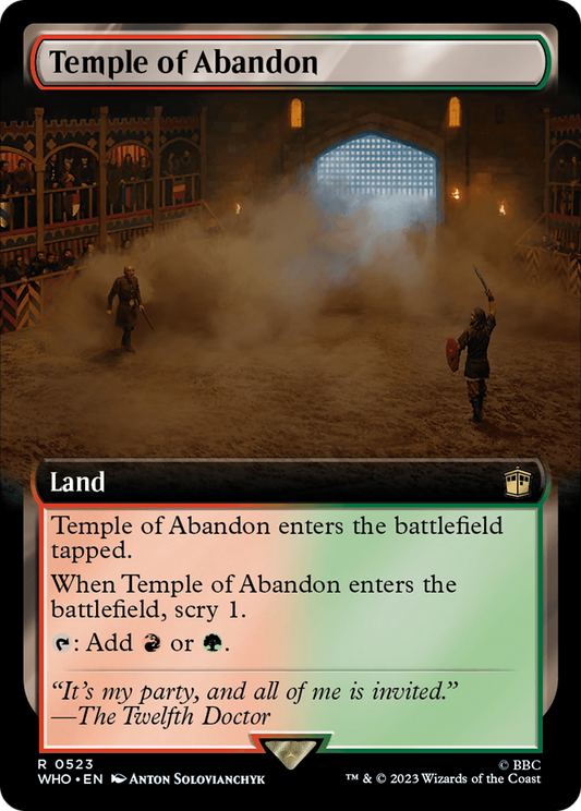 Temple of Abandon (WHO-523) - Doctor Who: (Extended Art) - Premium MTG Single from Wizards of the Coast - Just $0.08! Shop now at Game Crave Tournament Store