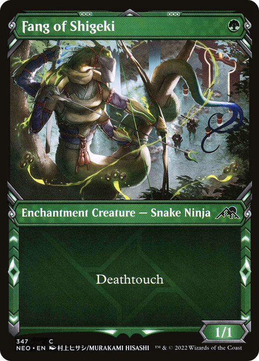 Fang of Shigeki (NEO-347) - Kamigawa: Neon Dynasty: (Showcase) - Premium MTG Single from Wizards of the Coast - Just $0.08! Shop now at Game Crave Tournament Store