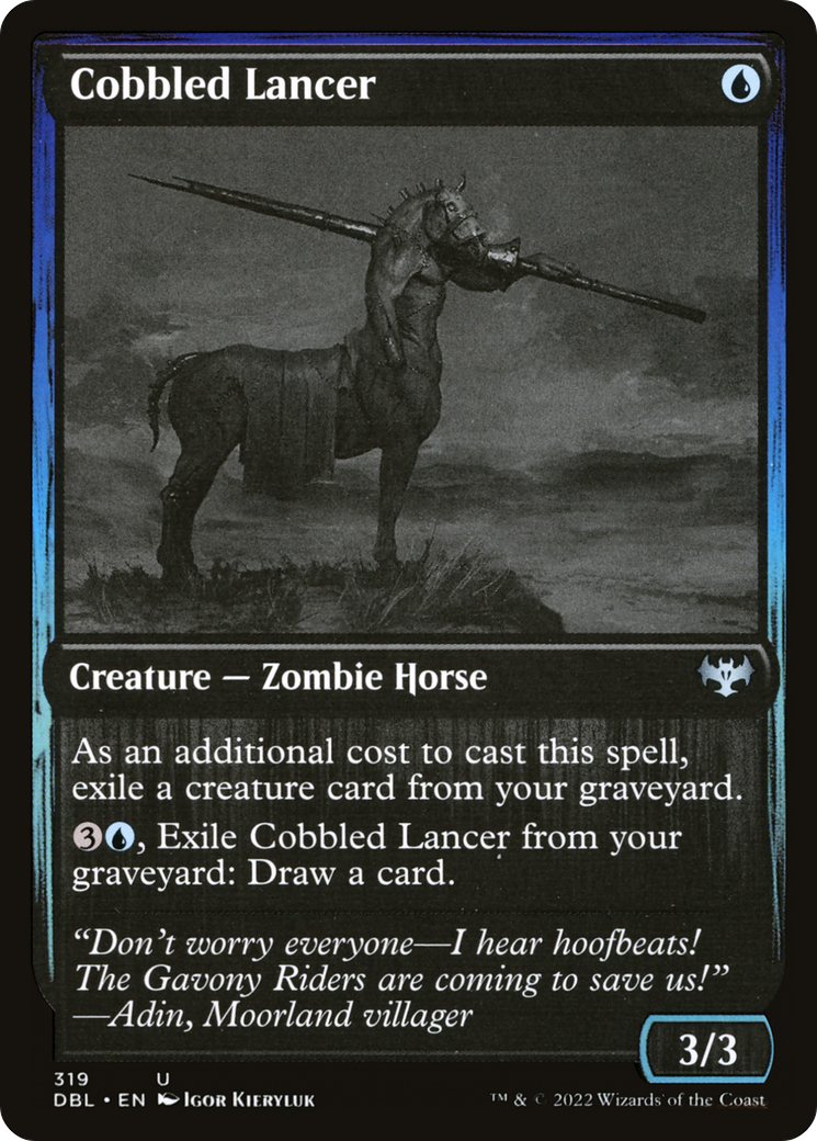 Cobbled Lancer (DBL-319) - Innistrad: Double Feature Foil - Premium MTG Single from Wizards of the Coast - Just $0.10! Shop now at Game Crave Tournament Store