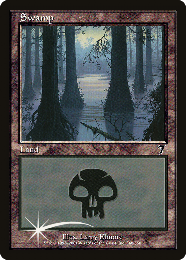 Swamp (7ED-348★) - Seventh Edition Foil - Premium MTG Single from Wizards of the Coast - Just $4.63! Shop now at Game Crave Tournament Store