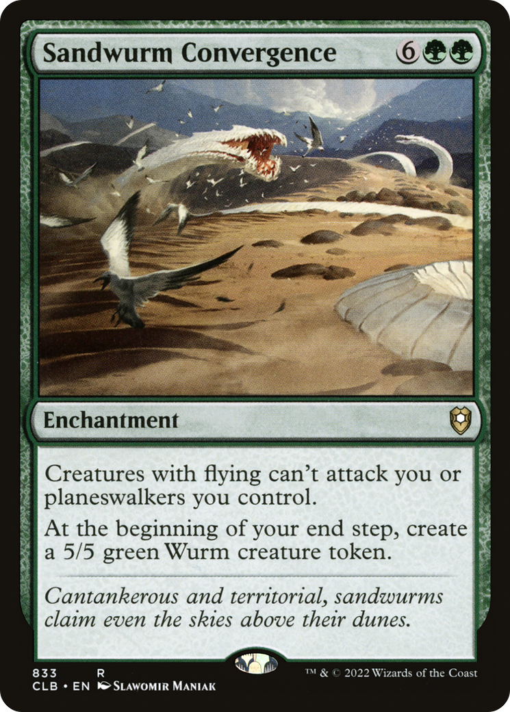 Sandwurm Convergence (CLB-833) - Commander Legends: Battle for Baldur's Gate - Premium MTG Single from Wizards of the Coast - Just $0.08! Shop now at Game Crave Tournament Store
