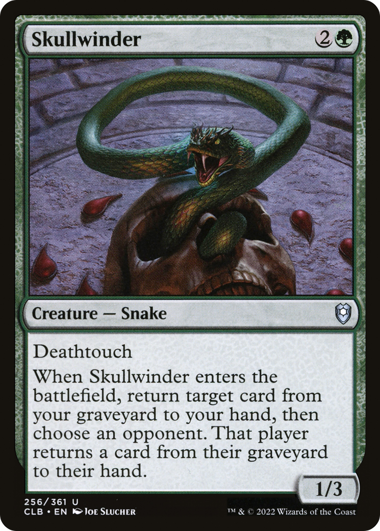 Skullwinder (CLB-256) - Commander Legends: Battle for Baldur's Gate - Premium MTG Single from Wizards of the Coast - Just $0.08! Shop now at Game Crave Tournament Store
