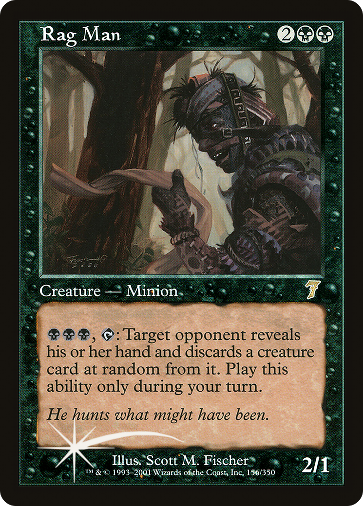 Rag Man (7ED-156★) - Seventh Edition Foil - Premium MTG Single from Wizards of the Coast - Just $6! Shop now at Game Crave Tournament Store