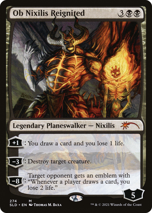 Ob Nixilis Reignited (SLD-274) - Secret Lair Drop - Premium MTG Single from Wizards of the Coast - Just $2.48! Shop now at Game Crave Tournament Store