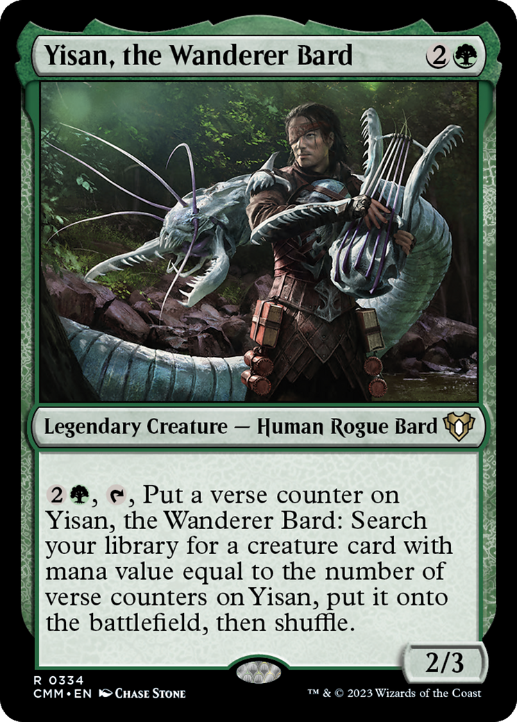 Yisan, the Wanderer Bard (CMM-334) - Commander Masters - Premium MTG Single from Wizards of the Coast - Just $0.08! Shop now at Game Crave Tournament Store