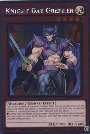 Knight Day Grepher (NKRT-EN015) - Noble Knights of the Round Table Box Set Limited - Premium Yugioh Single from Konami - Just $0.25! Shop now at Game Crave Tournament Store