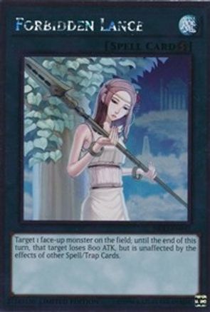 Forbidden Lance (NKRT-EN042) - Noble Knights of the Round Table Box Set Limited - Premium Yugioh Single from Konami - Just $0.95! Shop now at Game Crave Tournament Store