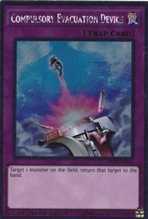 Compulsory Evacuation Device (NKRT-EN044) - Noble Knights of the Round Table Box Set Limited - Premium Yugioh Single from Konami - Just $0.84! Shop now at Game Crave Tournament Store
