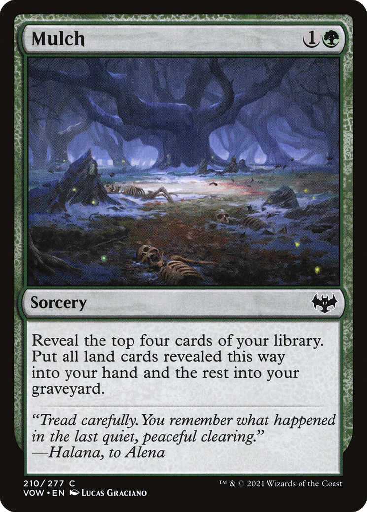 Mulch (VOW-210) - Innistrad: Crimson Vow - Premium MTG Single from Wizards of the Coast - Just $0.08! Shop now at Game Crave Tournament Store