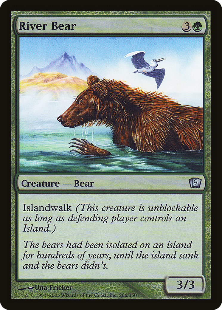 River Bear (9ED-266★) - Ninth Edition Foil - Premium MTG Single from Wizards of the Coast - Just $14.17! Shop now at Game Crave Tournament Store
