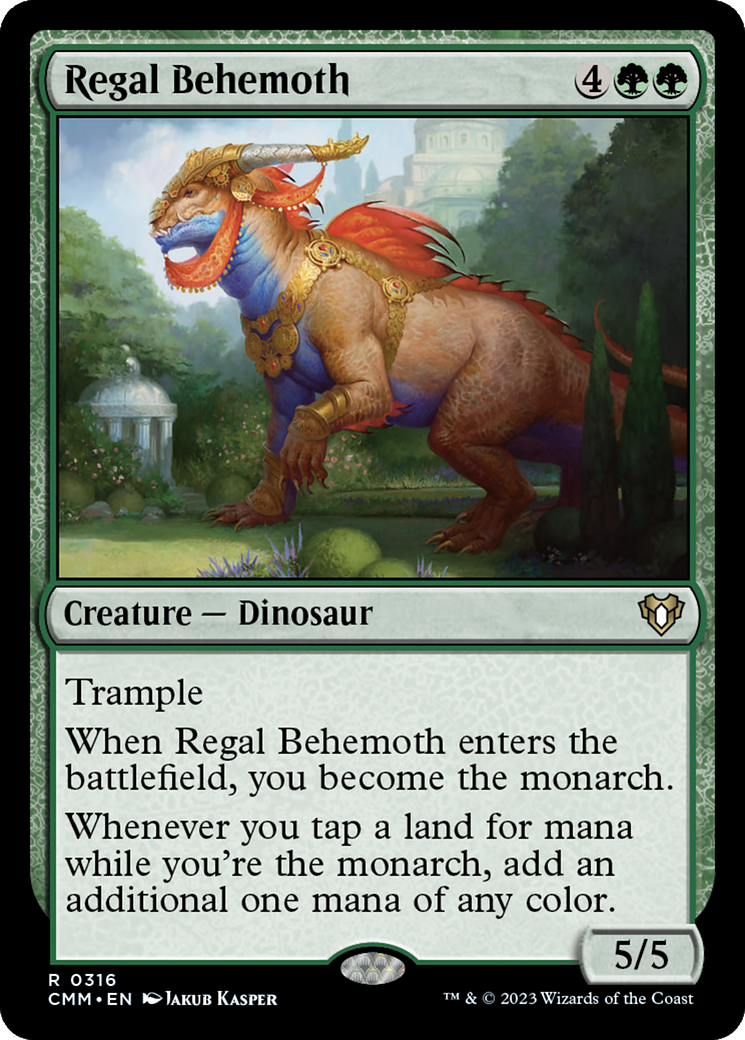 Regal Behemoth (CMM-316) - Commander Masters - Premium MTG Single from Wizards of the Coast - Just $0.09! Shop now at Game Crave Tournament Store