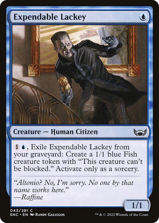Expendable Lackey (SNC-043) - Streets of New Capenna - Premium MTG Single from Wizards of the Coast - Just $0.08! Shop now at Game Crave Tournament Store