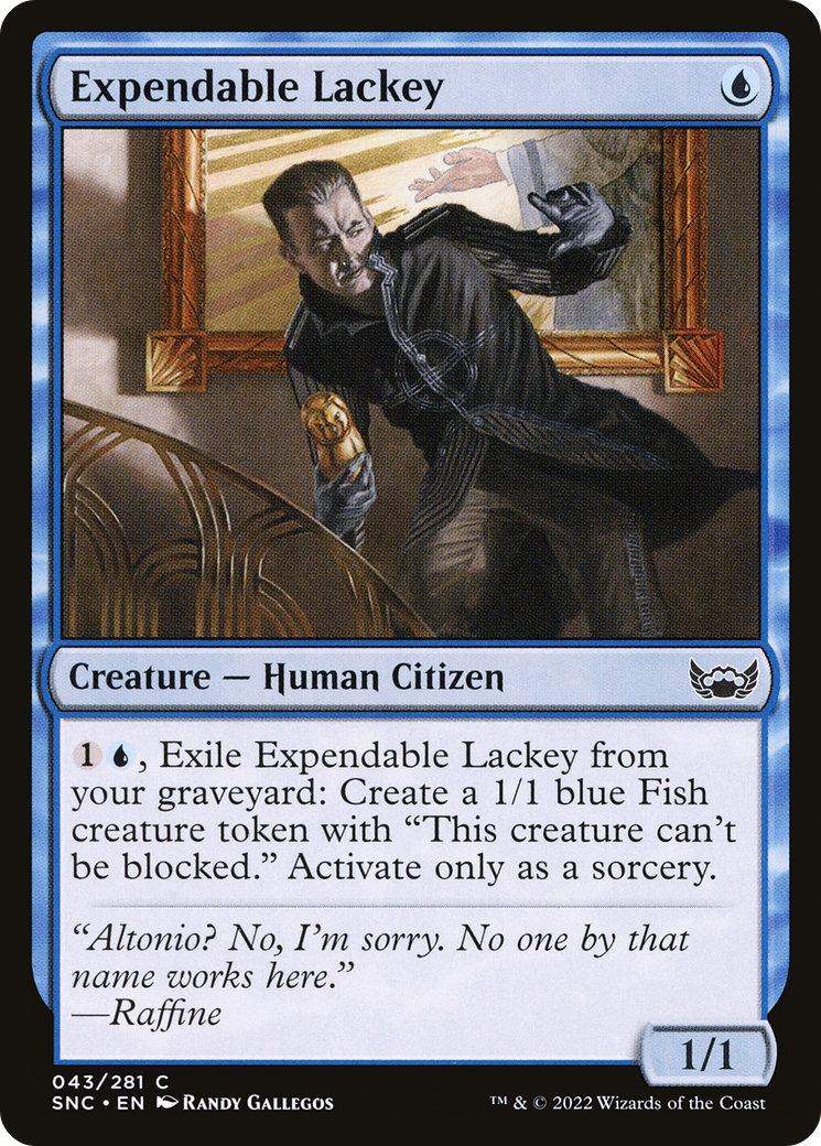 Expendable Lackey (SNC-043) - Streets of New Capenna Foil - Premium MTG Single from Wizards of the Coast - Just $0.08! Shop now at Game Crave Tournament Store