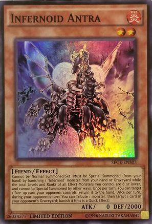 Infernoid Antra (SE) (SECE-ENS03) - Secrets of Eternity Limited - Premium Yugioh Single from Konami - Just $2.06! Shop now at Game Crave Tournament Store