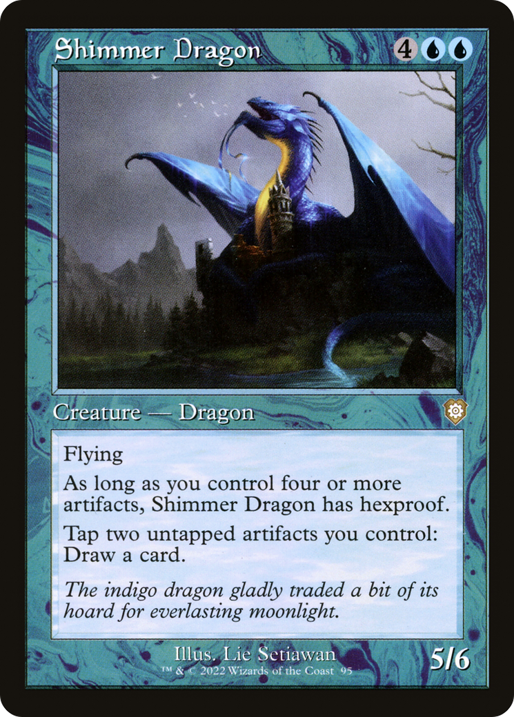 Shimmer Dragon (BRC-095) - The Brothers' War Commander - Premium MTG Single from Wizards of the Coast - Just $0.08! Shop now at Game Crave Tournament Store