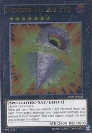 Number 11: Big Eye (AP06-EN002) - Astral Pack 6 Unlimited - Premium Yugioh Single from Konami - Just $61.59! Shop now at Game Crave Tournament Store