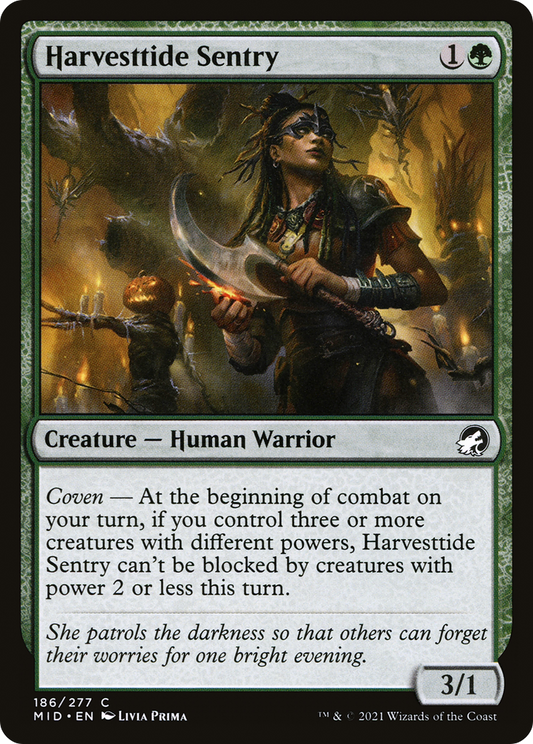 Harvesttide Sentry (MID-186) - Innistrad: Midnight Hunt - Premium MTG Single from Wizards of the Coast - Just $0.08! Shop now at Game Crave Tournament Store