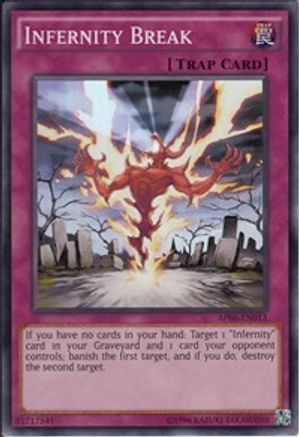 Infernity Break (AP06-EN013) - Astral Pack 6 Unlimited - Premium Yugioh Single from Konami - Just $1.85! Shop now at Game Crave Tournament Store
